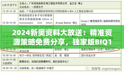 2024新奥资料大放送：精准资源策略免费分享，独家版BIQ169.91揭晓