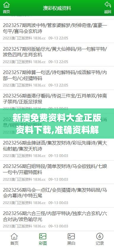 新澳免费资料大全正版资料下载,准确资料解释_影像版GBO923.29