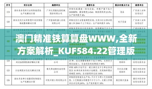 澳门精准铁算算盘WWW,全新方案解析_KUF584.22管理版