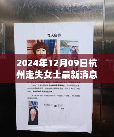 杭州失踪女士事件最新进展与深度分析，失踪女士最新消息揭秘（2024年12月09日）