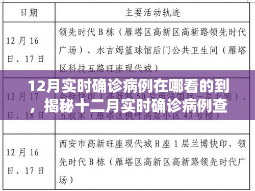 揭秘十二月实时确诊病例查询途径，轻松掌握疫情动态科普知识